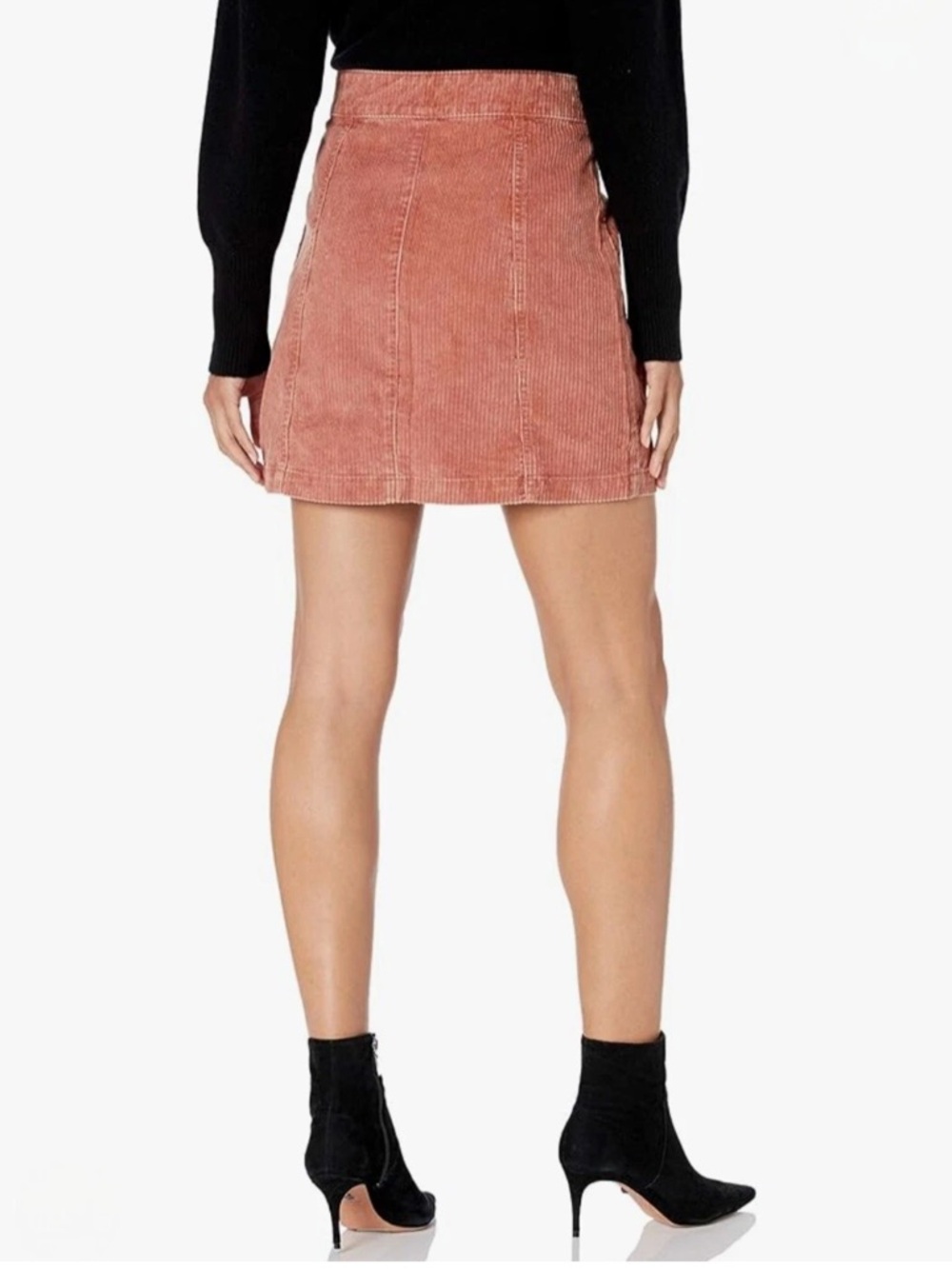 AERIE Women’s Corduroy Mini Button Skirt size L. - Picture 2 of 9